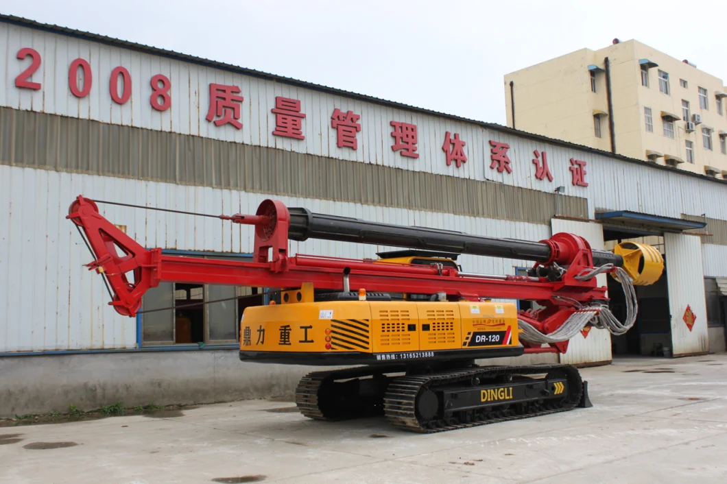 Small Crawler Hydraulic Rotary Drill/Drilling Rig for Foundation Engineering/Water Well/Mining Exploration Excavating/Geotachnial Construction Equipment Dr-120